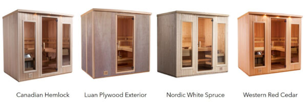 Sauna Exterior Wood Options